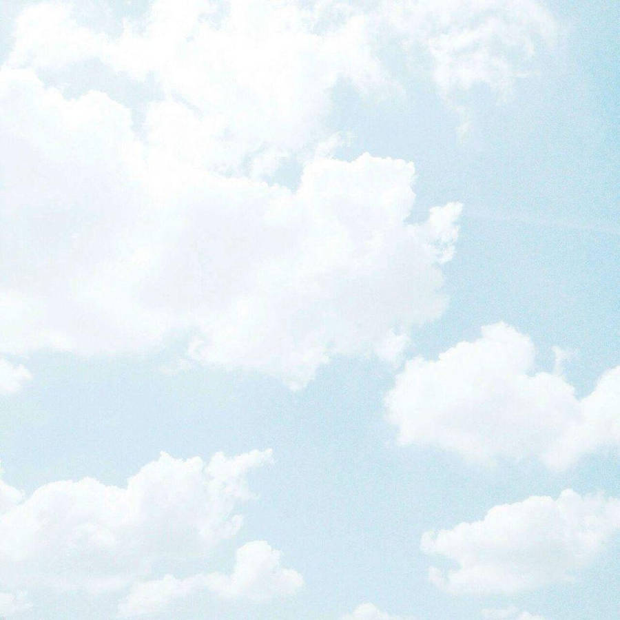 Relaxing Under The Aesthetic Clouds Wallpaper
