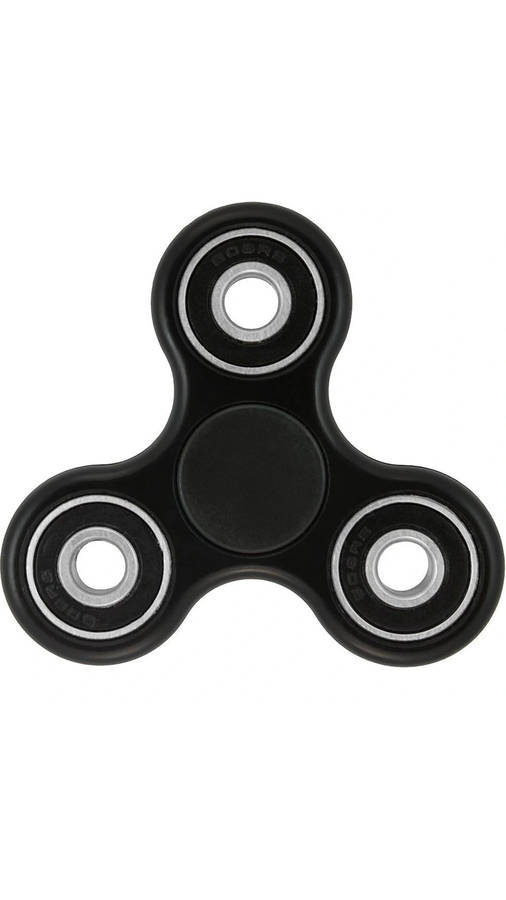 Relaxing With A Black Fidget Toy Wallpaper