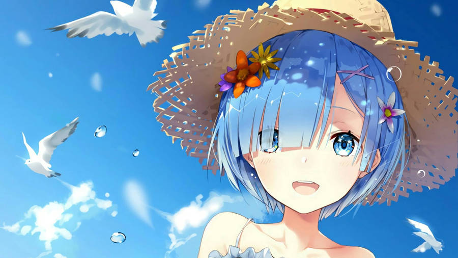 Rem In Summer Day Wallpaper