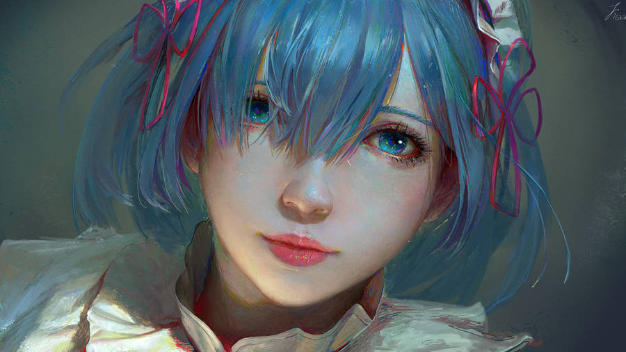 Rem Realistic Art Wallpaper