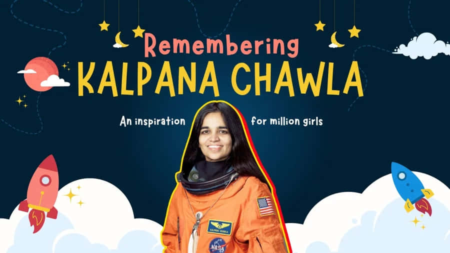 Remembering Kalpana Chawla Inspirational Tribute Wallpaper