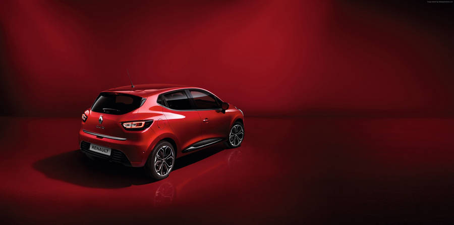 Renault Clio In Red Wallpaper