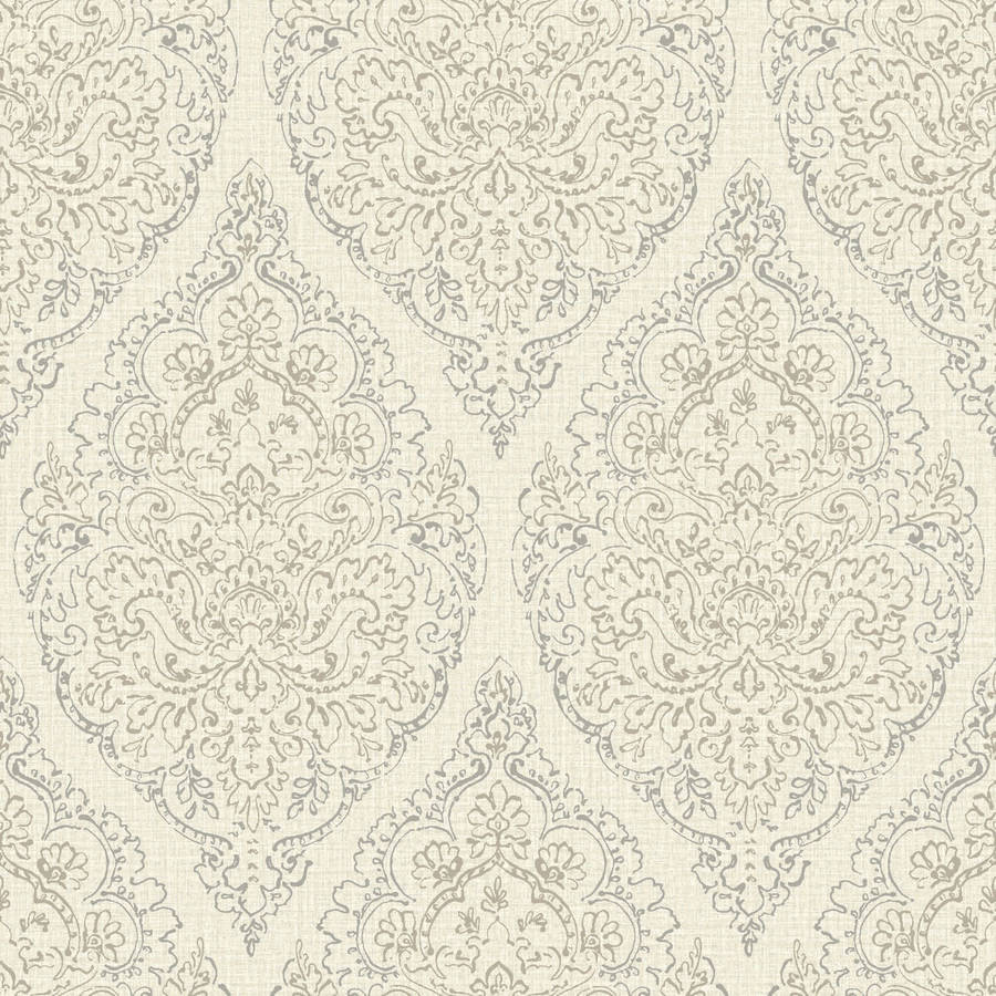 Repeating Cream Boho Pattern Wallpaper