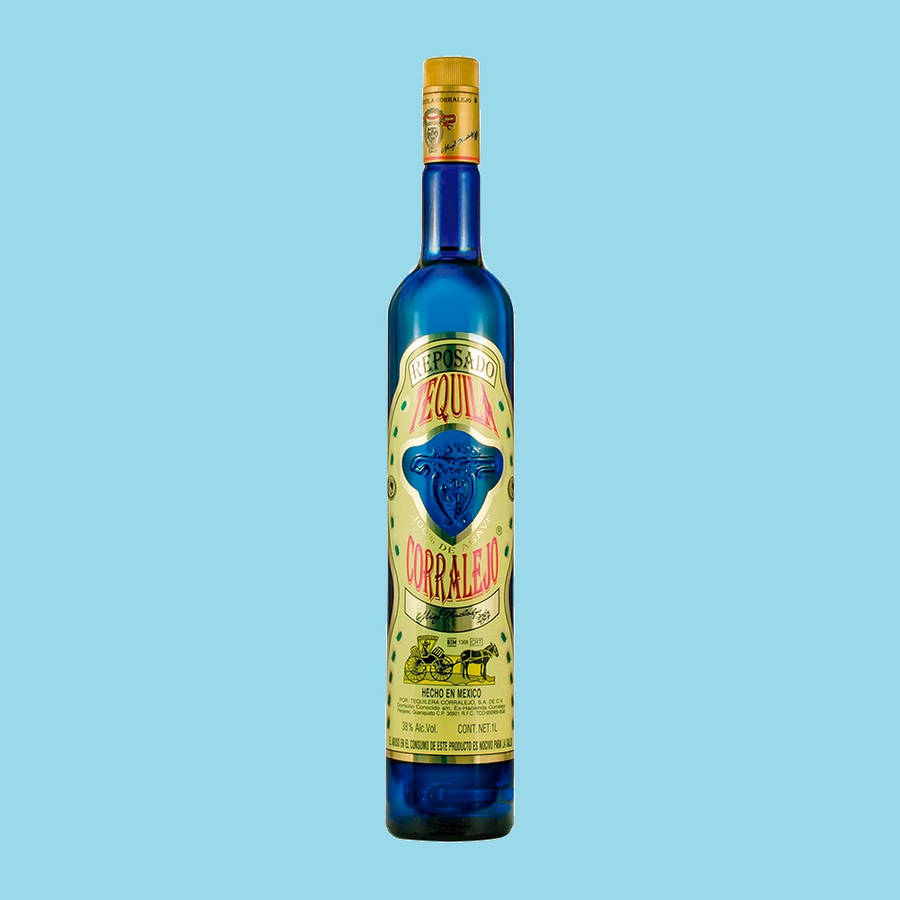 Reposado Corralejo Rich Tequila Blue Wallpaper