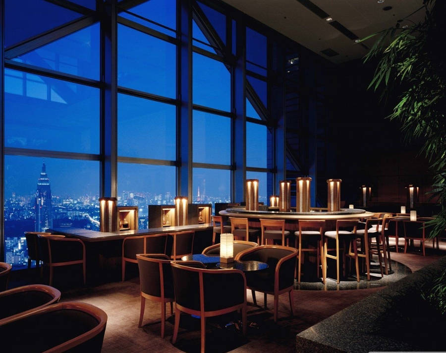 Restaurant In Park Hyatt Tokyo Japan Wallpaper