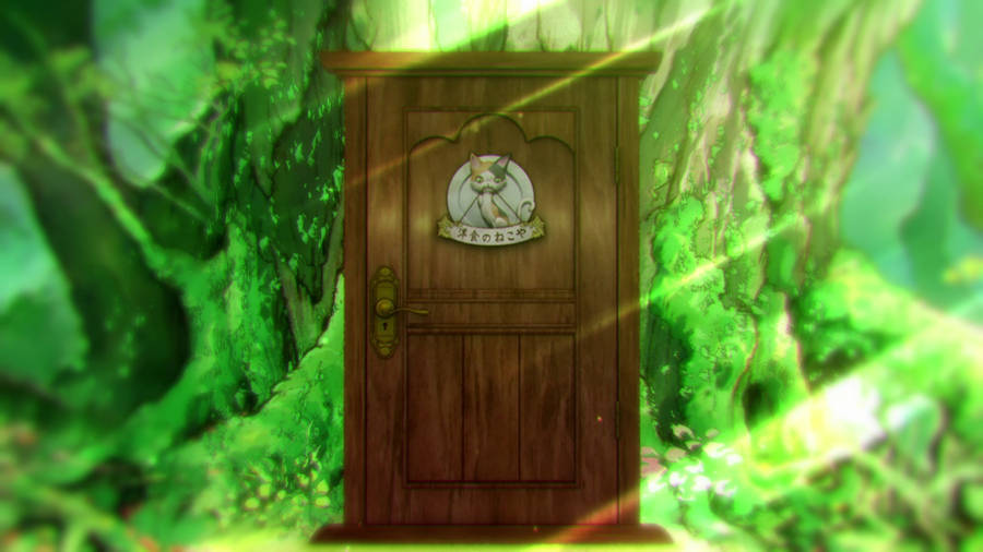 Restaurant To Another World Door Wallpaper