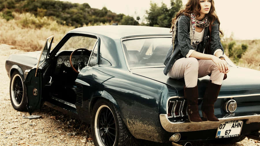 Retro Ford Mustang Car Wallpaper