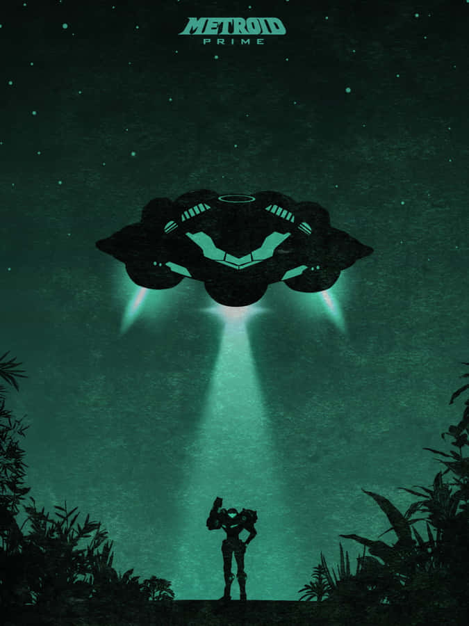 Retro Game Metroid Spaceship Wallpaper