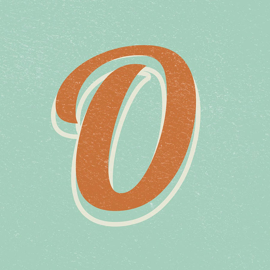 Retro Letter O Wallpaper