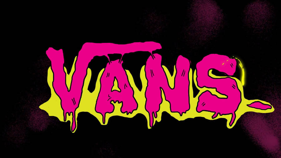 Retro Pink Vans Logo Wallpaper