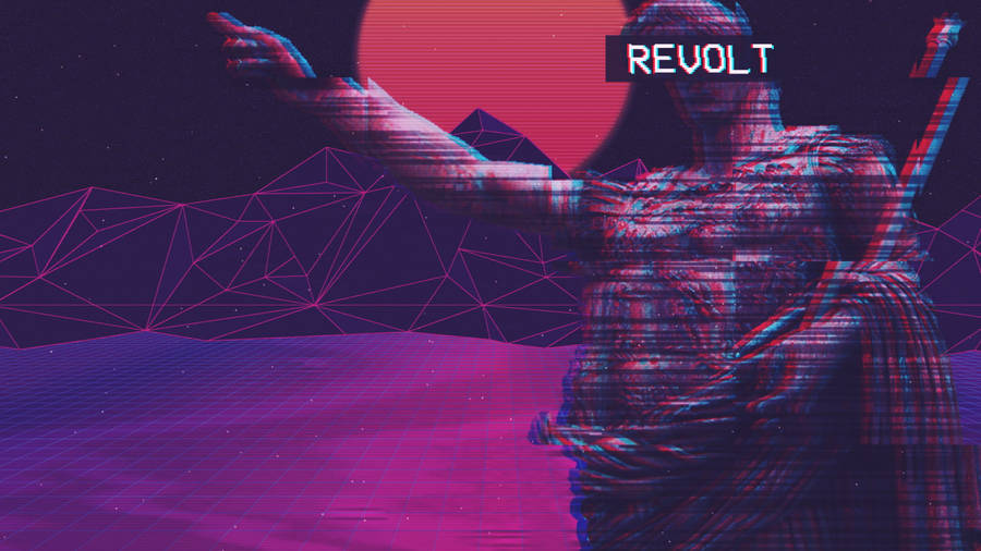 Revolt Purple Aesthetic Tumblr Laptop Wallpaper