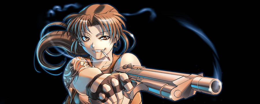 Revy Dark Backdrop Black Lagoon Wallpaper