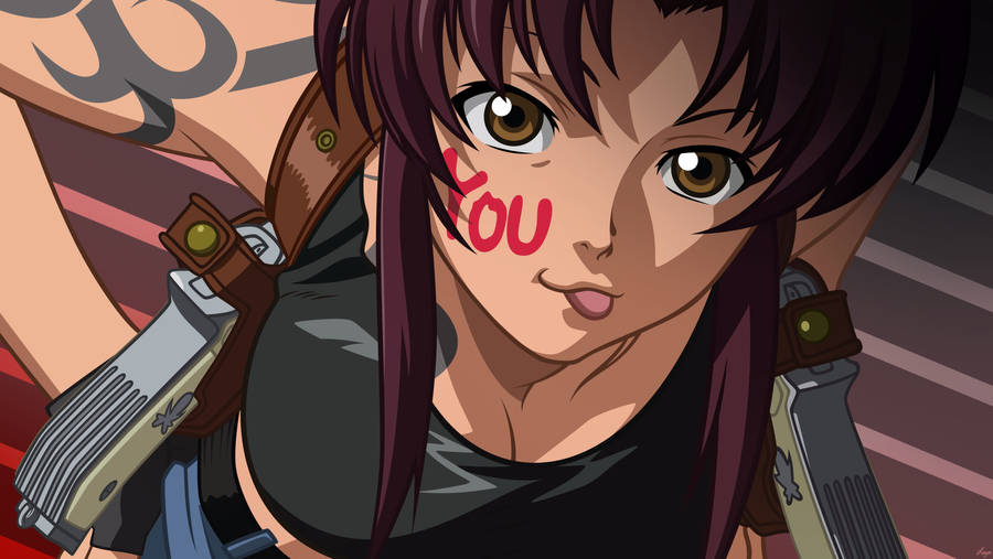 Revy Face Paint Black Lagoon Wallpaper