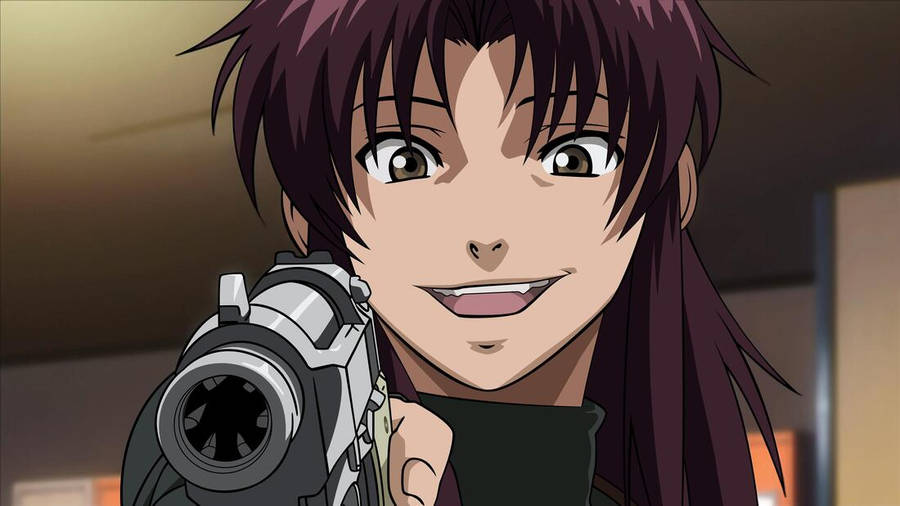 Revy Smiling Black Lagoon Wallpaper