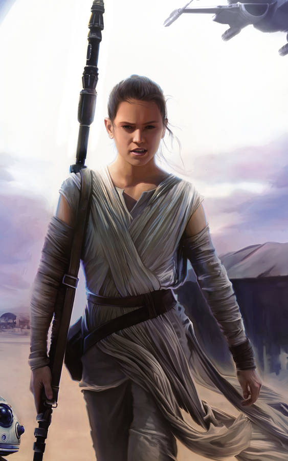 Rey Skywalker Star Wars Tablet Wallpaper