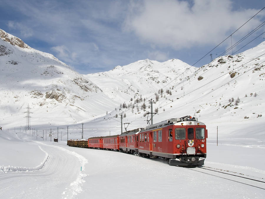 Rhaetian Railway Switzerland Wallpaper