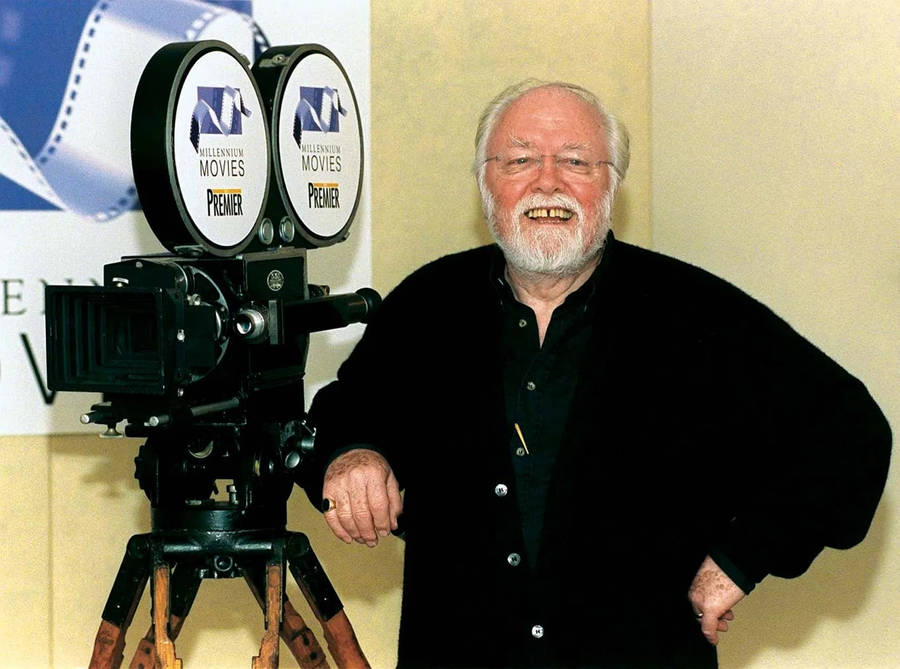 Richard Attenborough Vintage Film Camera Wallpaper