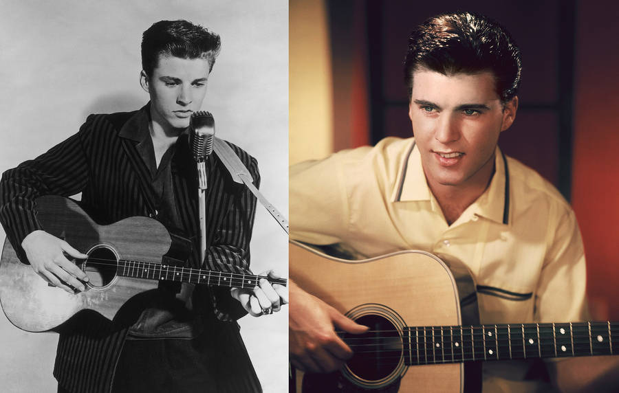 Rick Nelson American Singer Collage Wallpaper