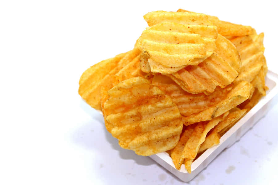 Ridge-shape Potato Chips Wallpaper