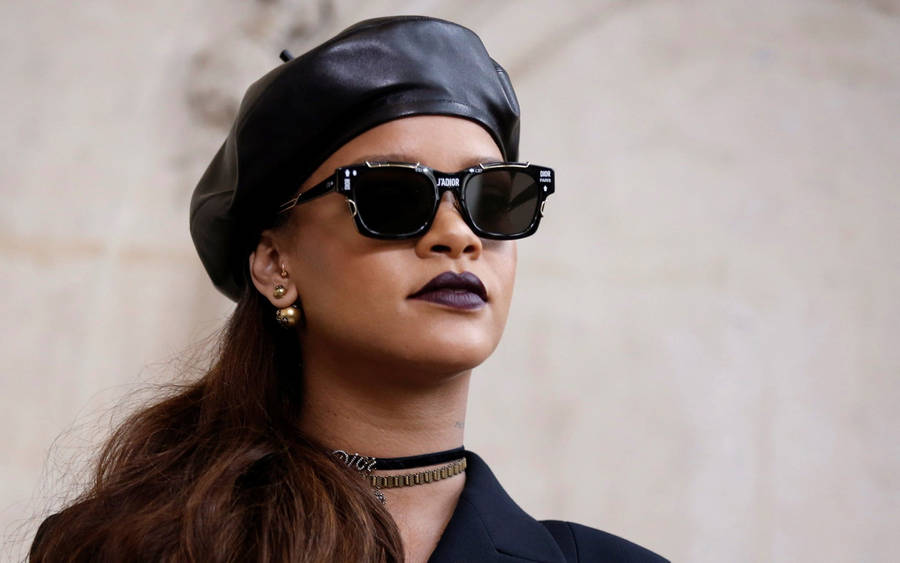 Rihanna Hd Sunglasses Beret Wallpaper