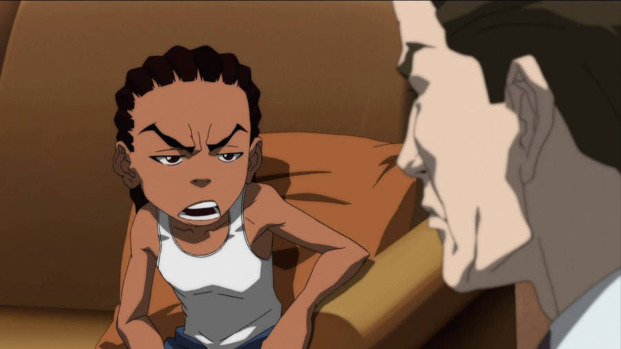 Riley Freeman Frowning Boondocks Hd Wallpaper