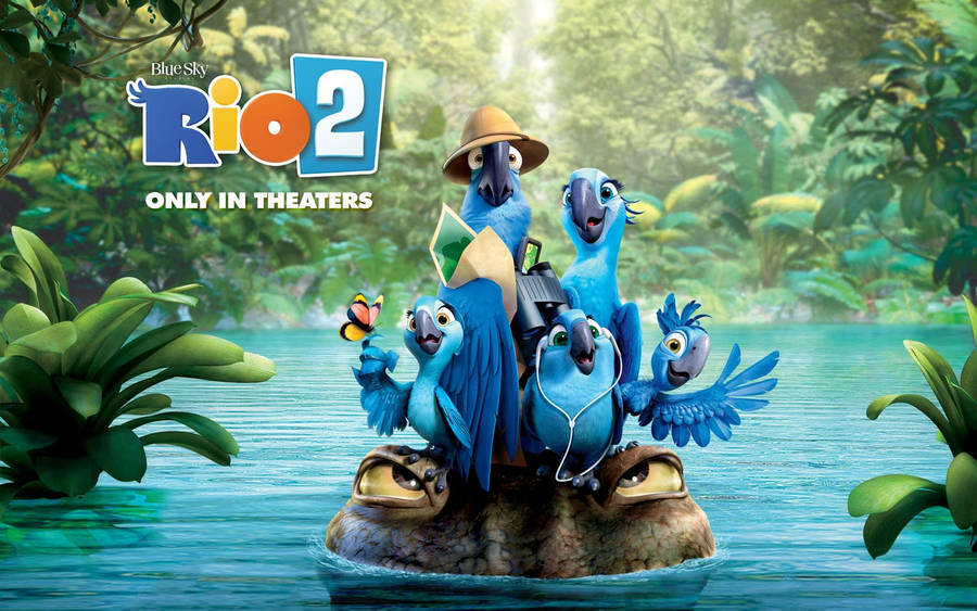 Rio 2 Characters On Gator Wallpaper