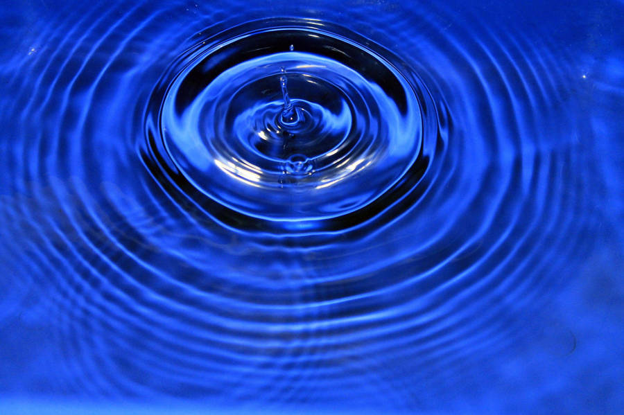 Rippling Deep Blue Water Wallpaper