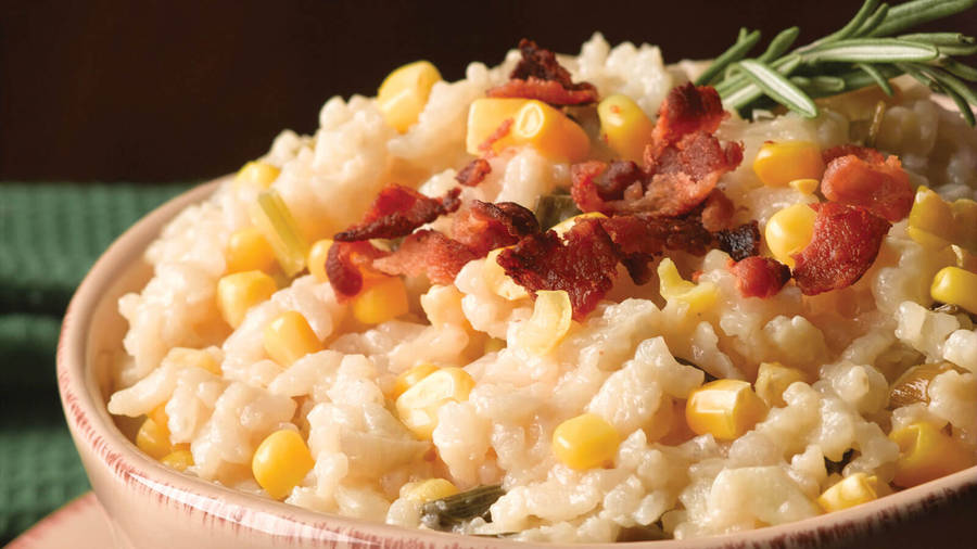 Risotto Corn Bacon Wallpaper