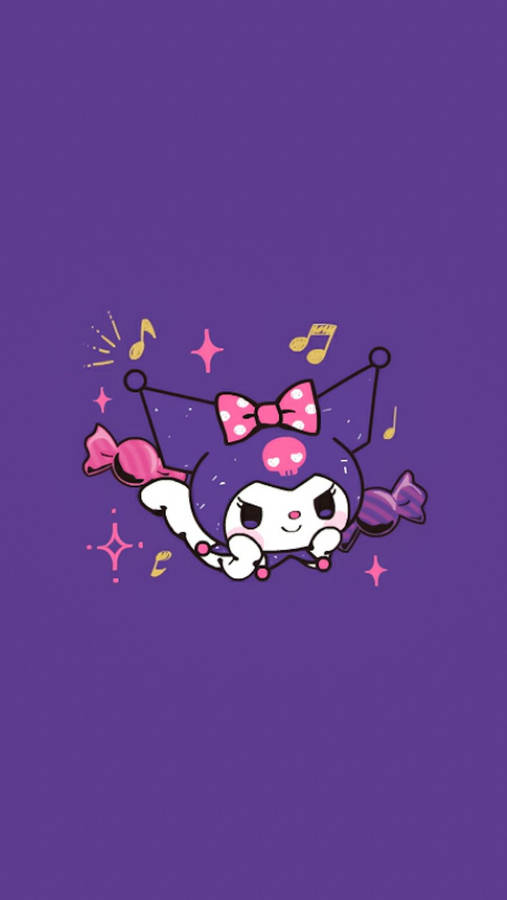 Rival Of My Melody Kuromi Violet Wallpaper