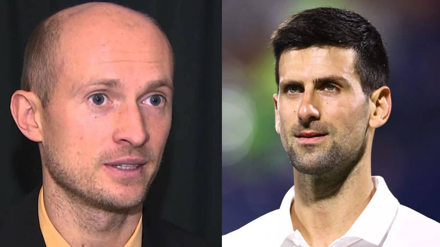 Rivals Nikolay Davydenko And Novak Djokovic Wallpaper