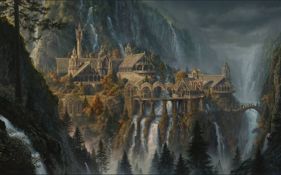 Rivendell Town Lotr Hd Wallpaper