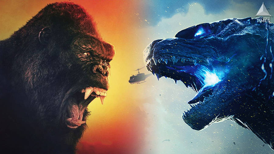 Roaring Godzilla Vs King Kong Wallpaper