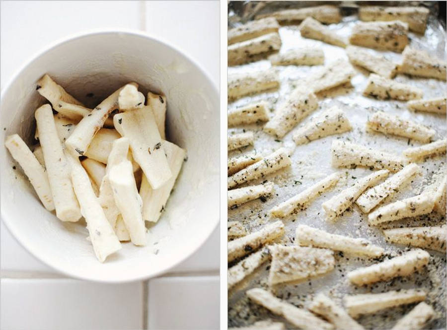 Roasted Parmesan Parsnip Vegetable Recipe Collage Wallpaper