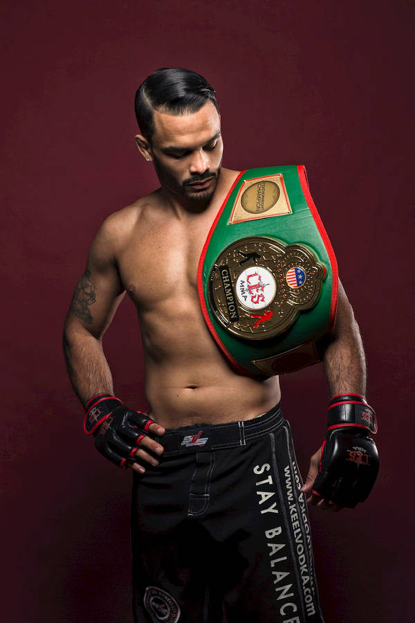 Rob Font With Championship Belt Wallpaper