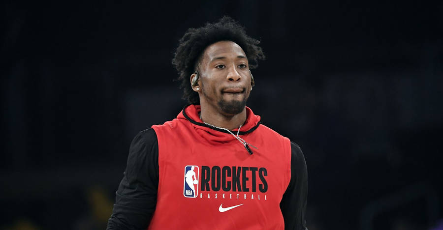 Robert Covington Wears Red Rockets Hoodie Wallpaper