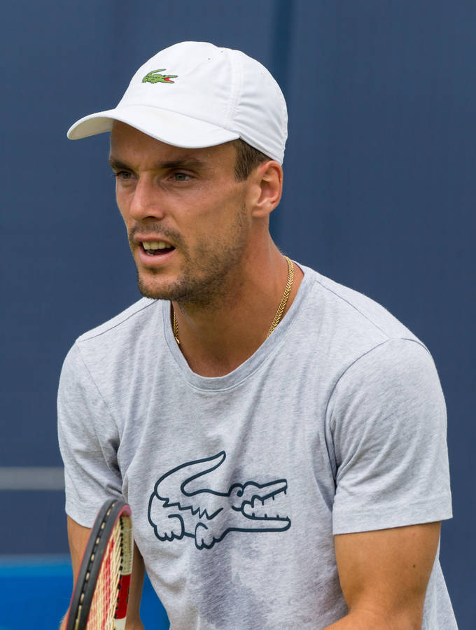 Roberto Bautista Agut Wearing Cap Wallpaper