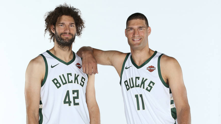 Robin Lopez And Brook Lopez Portrait Wallpaper