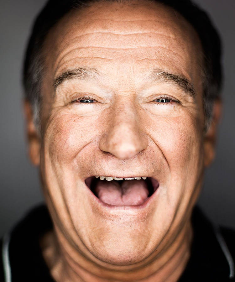 Robin William Hilarious Self Portrait Wallpaper