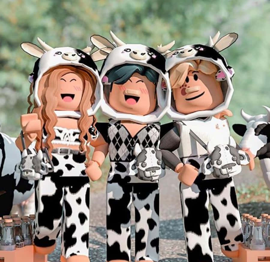 Roblox Cow Print Gfx Wallpaper