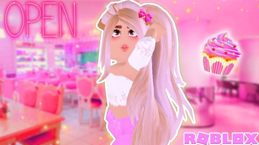 Roblox Girl With Cupcake Wallpaper