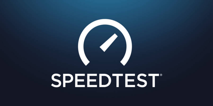 Robust And Reliable Broadband Performance With Speedtest Logo Wallpaper