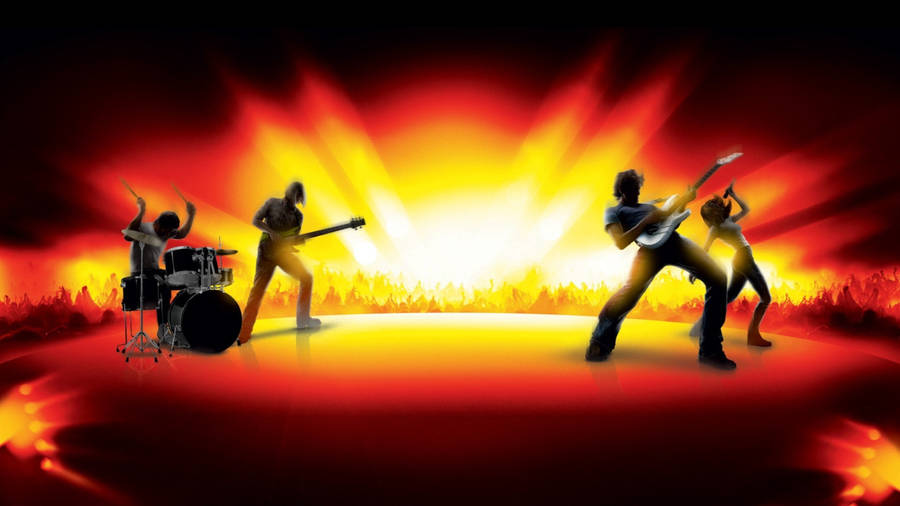 Rock Band Guitar Hero Wallpaper