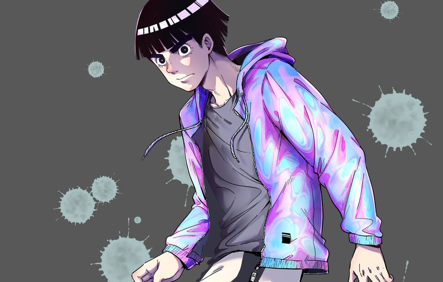 Rock Lee Colorful Jacket Wallpaper