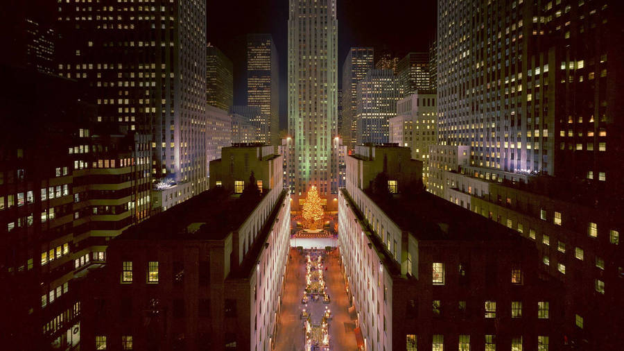 Rockefeller Center Buildings Scenery Wallpaper