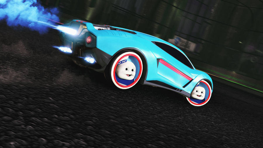 Rocket League Stay Puft Marshmallow Man Wallpaper