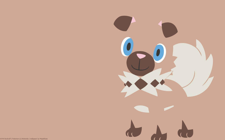 Rockruff Blending In Wallpaper