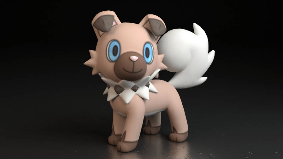 Rockruff In 3d Wallpaper