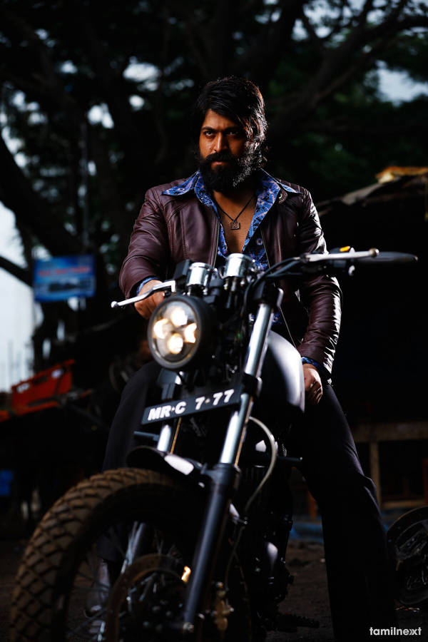 Rocky Bhai Biker Wallpaper