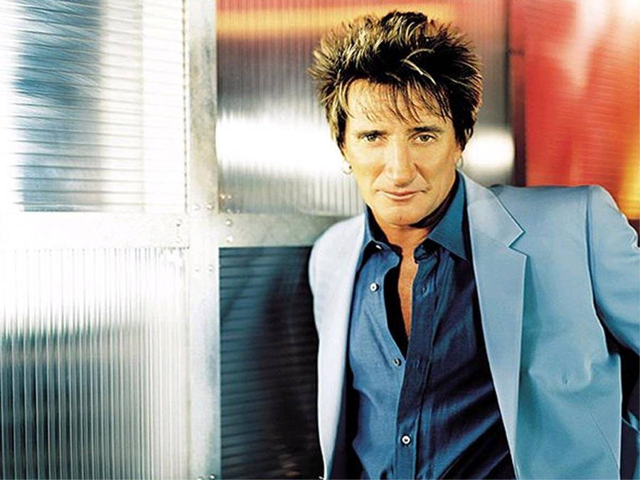 Rod Stewart Legendary Singer And Songwriter Wallpaper