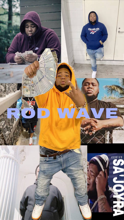 Rod Wave Collage Wallpaper